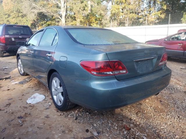 JTHBA30G555068887 - 2005 LEXUS ES 330 GREEN photo 3