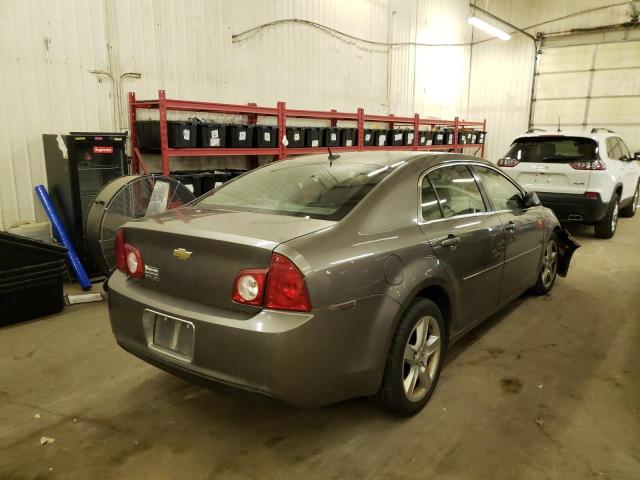 1G1ZB5EB2AF264885 - 2010 CHEVROLET MALIBU LS GRAY photo 4