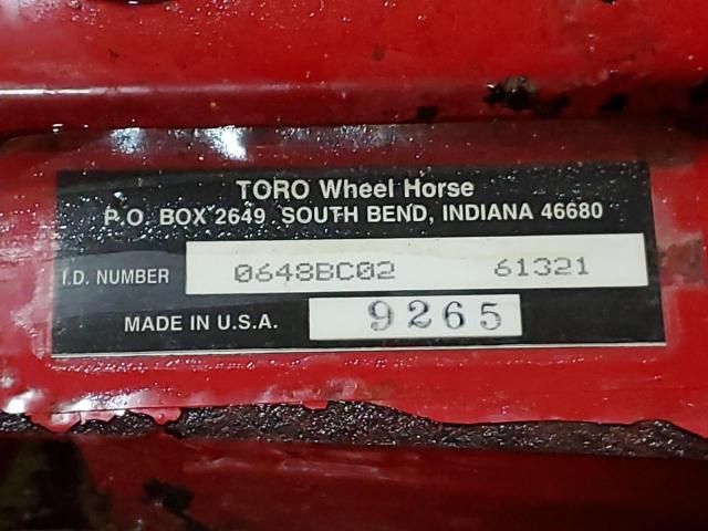 0648BC0261321 - 1996 TORO LAWNMOWER RED photo 10