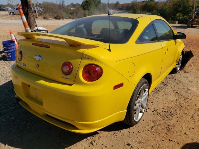 1G1AP18X197251145 - 2009 CHEVROLET COBALT SS YELLOW photo 4