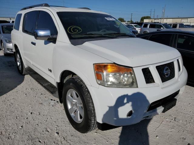 5N1BA08D48N616842 - 2008 NISSAN ARMADA SE WHITE photo 1