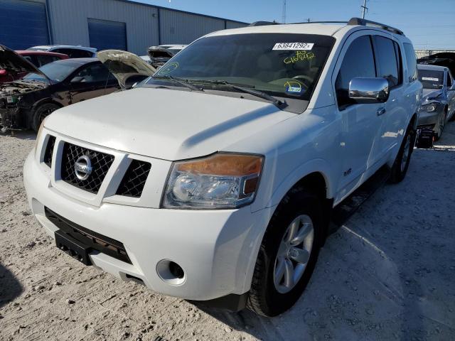 5N1BA08D48N616842 - 2008 NISSAN ARMADA SE WHITE photo 2