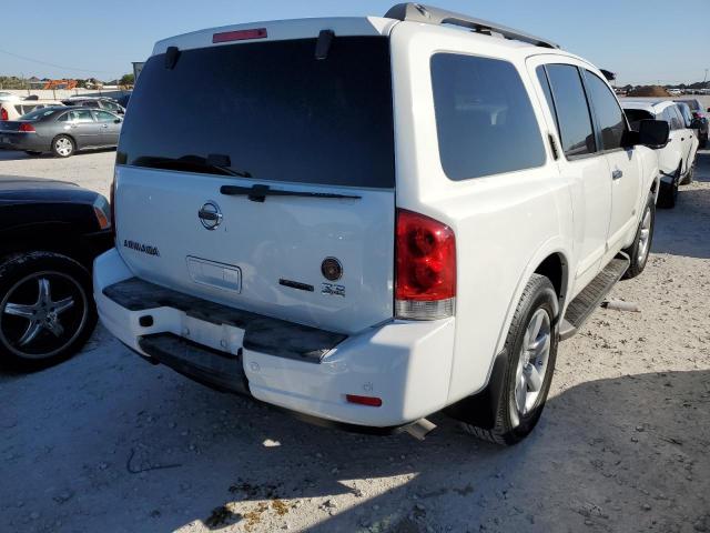 5N1BA08D48N616842 - 2008 NISSAN ARMADA SE WHITE photo 4