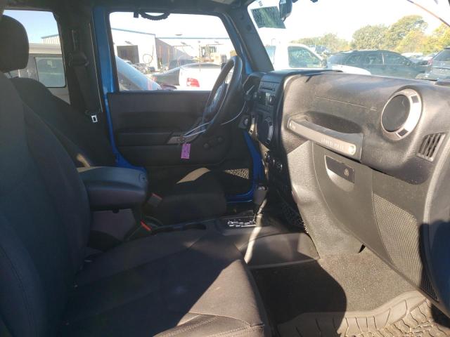 1C4AJWAG0FL719210 - 2015 JEEP WRANGLER S BLUE photo 5