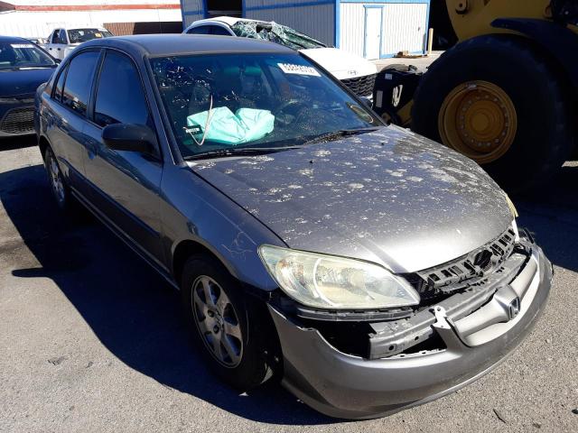 1HGES16305L026595 - 2005 HONDA CIVIC DX V GRAY photo 1