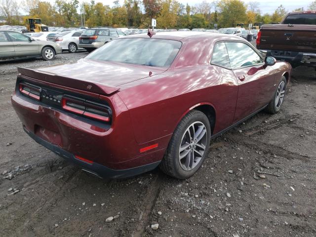 2C3CDZGG2JH309303 - 2018 DODGE CHALLENGER BURGUNDY photo 4