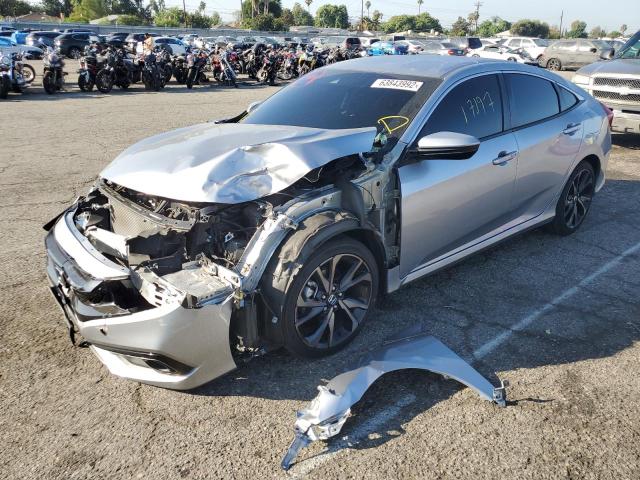 2HGFC2F89MH505578 - 2021 HONDA CIVIC SPOR 银色 照片 2