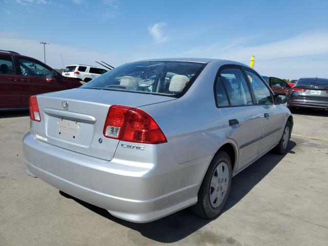 1HGES16354L004557 - 2004 HONDA CIVIC DX V SILVER photo 4