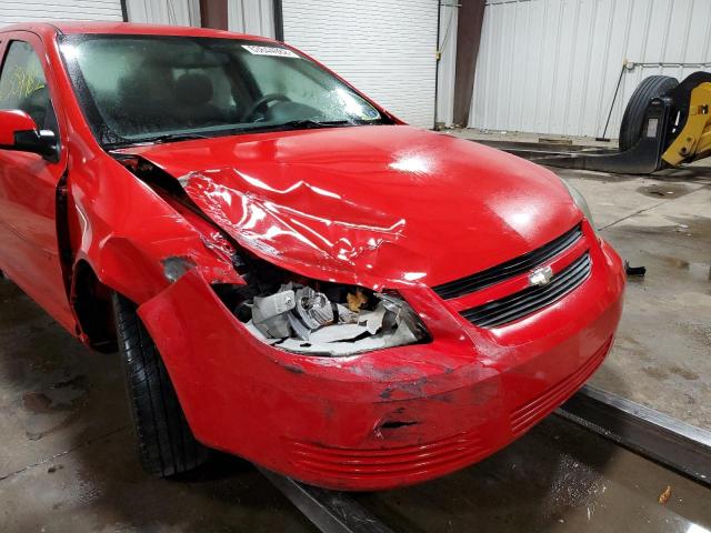 1G1AD5F54A7101018 - 2010 CHEVROLET COBALT 1LT RED photo 9