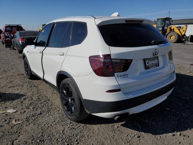 5UXWX9C50D0A20709 - 2013 BMW X3 XDRIVE2 WHITE photo 3