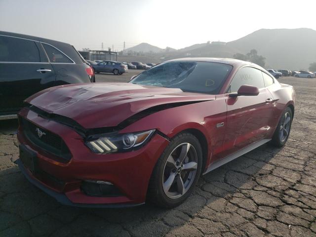 1FA6P8CF3F5413794 - 2015 FORD MUSTANG GT RED photo 2