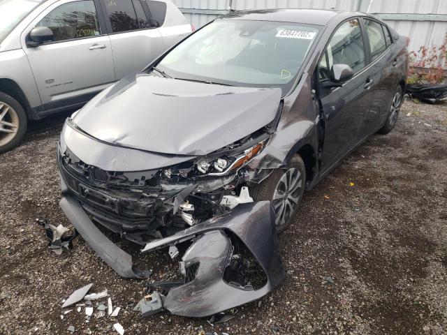 JTDKAMFP9M3166023 - 2021 TOYOTA PRIUS PRIM 灰色 照片 2