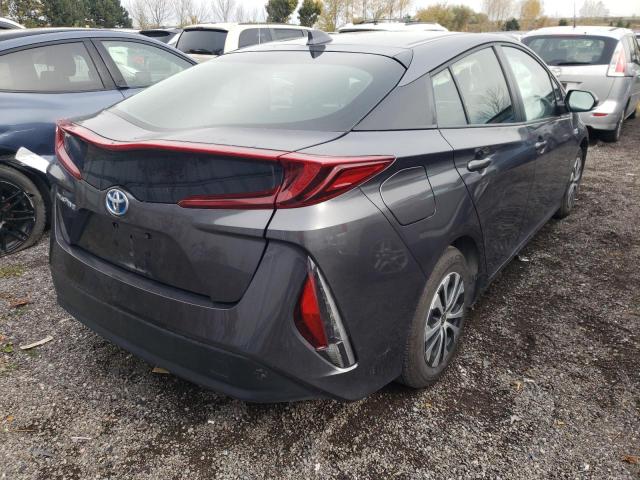 JTDKAMFP9M3166023 - 2021 TOYOTA PRIUS PRIM 灰色 照片 4
