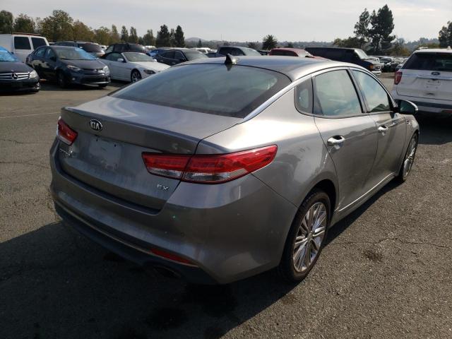 5XXGU4L38JG179663 - 2018 KIA OPTIMA EX GRAY photo 4