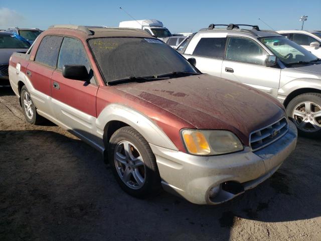 4S4BT62C537112097 - 2003 SUBARU BAJA SPORT RED photo 1