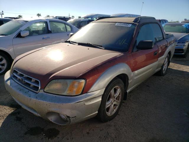 4S4BT62C537112097 - 2003 SUBARU BAJA SPORT RED photo 2