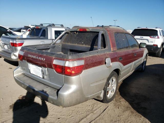 4S4BT62C537112097 - 2003 SUBARU BAJA SPORT RED photo 4