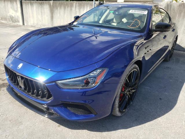 ZAM57YSM5N1385374 - 2022 MASERATI GHIBLI MOD BLUE photo 2