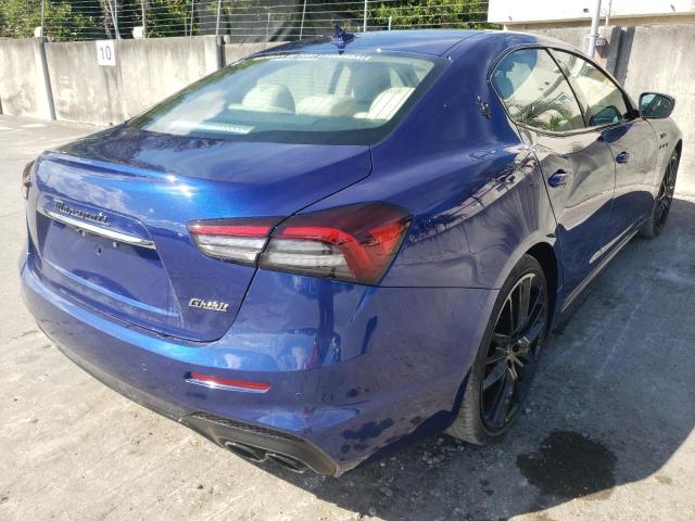 ZAM57YSM5N1385374 - 2022 MASERATI GHIBLI MOD BLUE photo 4