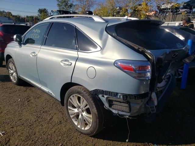 JTJBC1BA6C2433159 - 2012 LEXUS RX 450 BLUE photo 3