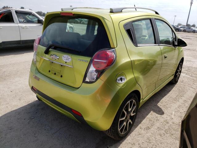 KL8CF6S90DC506290 - 2013 CHEVROLET SPARK 2LT GREEN photo 4