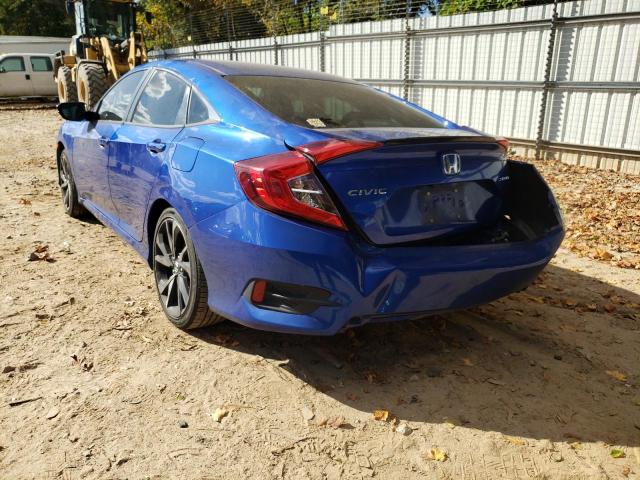 2HGFC2F84KH586504 - 2019 HONDA CIVIC SPOR BLUE photo 3