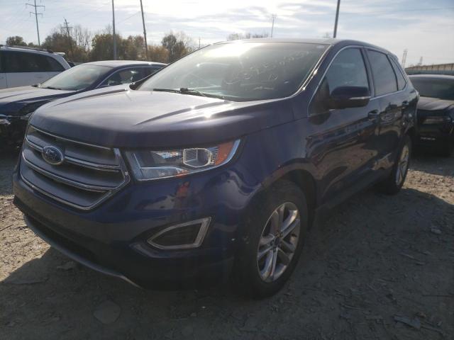 2FMPK4J93GBB50427 - 2016 FORD EDGE SEL BLUE photo 2