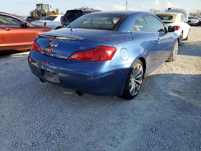 JN1CV6FE5AM352282 - 2010 INFINITI G37 BASE BLUE photo 4