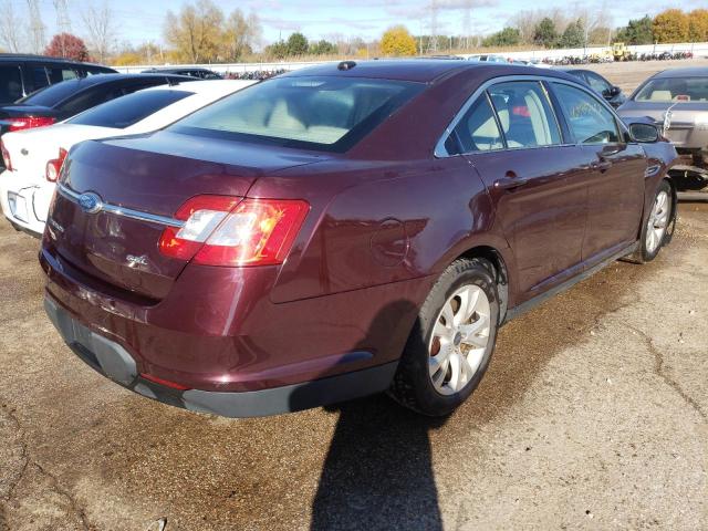 1FAHP2EW9BG146744 - 2011 FORD TAURUS BURGUNDY photo 4