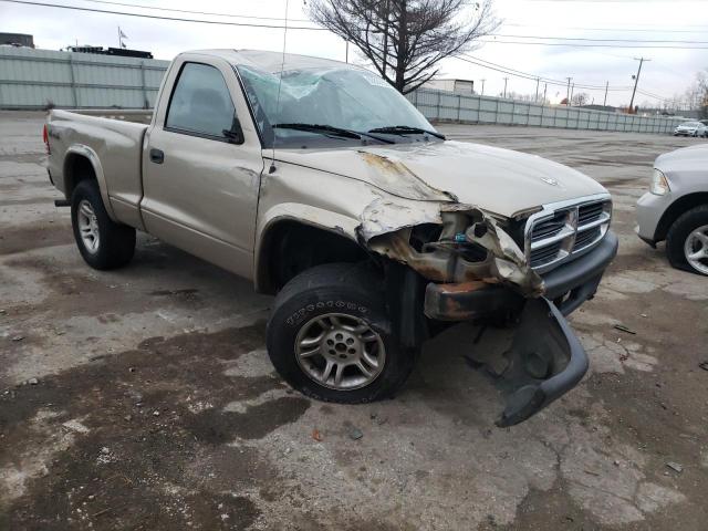 1D7GG16KX4S609492 - 2004 DODGE DAKOTA SXT TAN photo 1