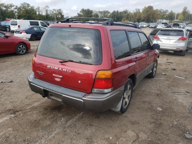 JF1SF6551WH701497 - 1998 SUBARU FORESTER S RED photo 4