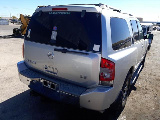 5N1AA08A66N730615 - 2006 NISSAN ARMADA SE SILVER photo 4