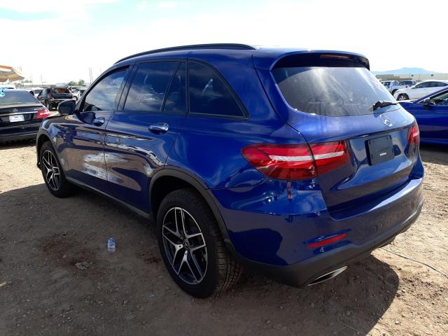 WDC0G5EB0JF400264 - 2018 MERCEDES-BENZ GLC 350E BLUE photo 3