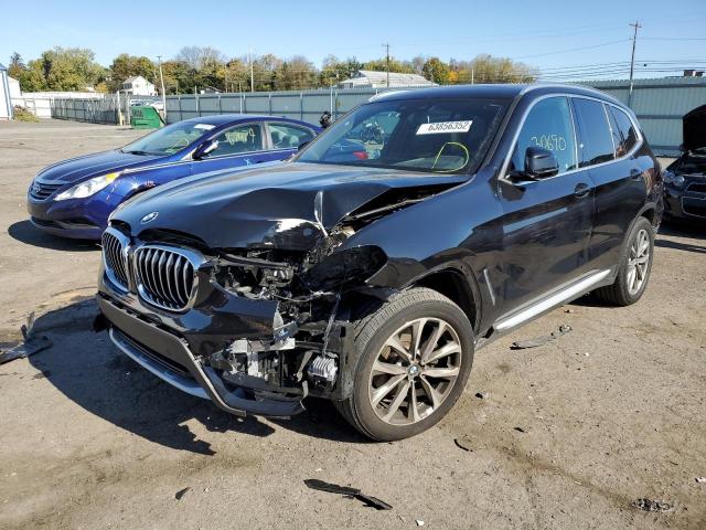 5UXTR9C56KLE18032 - 2019 BMW X3 XDRIVE3 BLACK photo 2