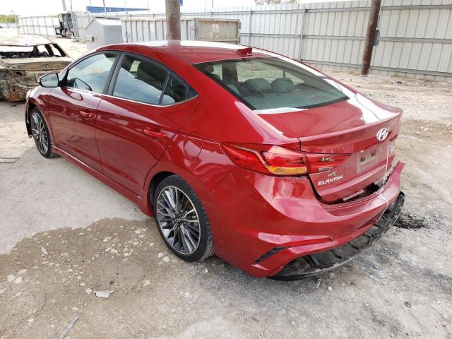 KMHD04LB6HU336662 - 2017 HYUNDAI ELANTRA SP RED photo 3