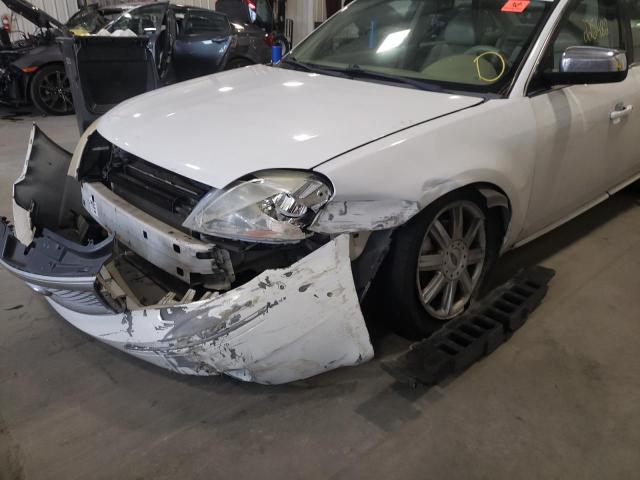 1FAHP25176G158515 - 2006 FORD FIVE HUNDR WHITE photo 9