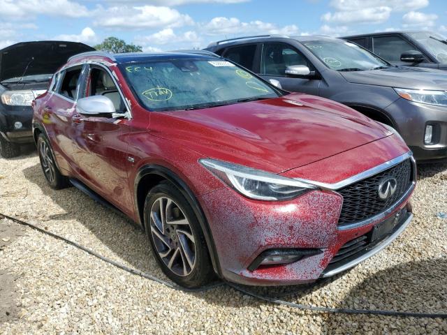 SJKCH5CP8JA049693 - 2018 INFINITI QX30 BASE BURGUNDY photo 1