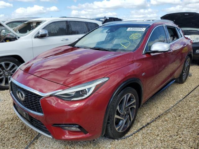 SJKCH5CP8JA049693 - 2018 INFINITI QX30 BASE BURGUNDY photo 2