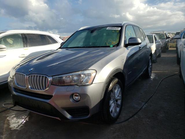 5UXWZ7C50F0M83285 - 2015 BMW X3 SDRIVE2 SILVER photo 2