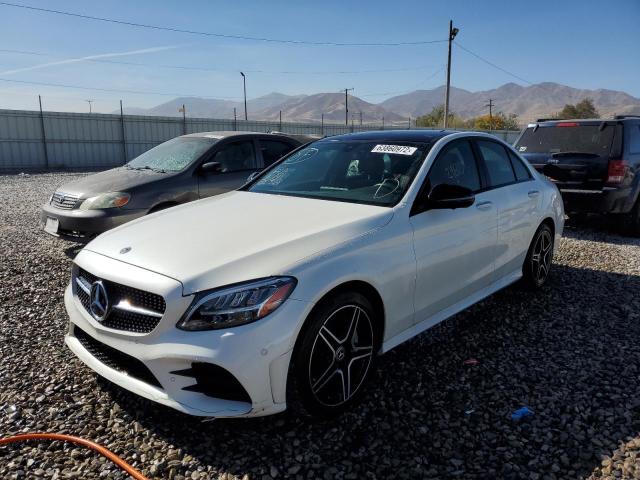 55SWF8EB6LU326231 - 2020 MERCEDES-BENZ C 300 4MAT WHITE photo 2