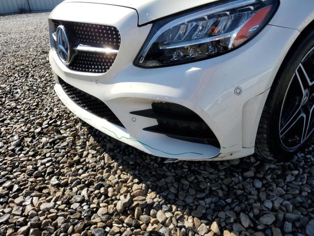 55SWF8EB6LU326231 - 2020 MERCEDES-BENZ C 300 4MAT WHITE photo 9