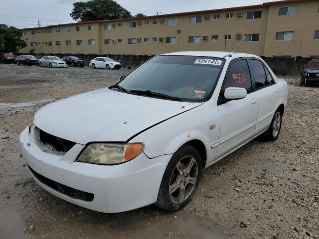 JM1BJ225930116621 - 2003 MAZDA PROTEGE DX WHITE photo 2