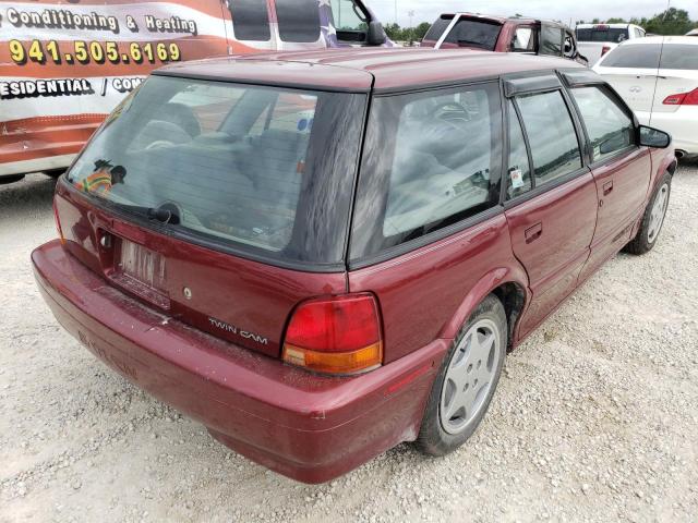 1G8ZK8572RZ259209 - 1994 SATURN SW2 BURGUNDY photo 4