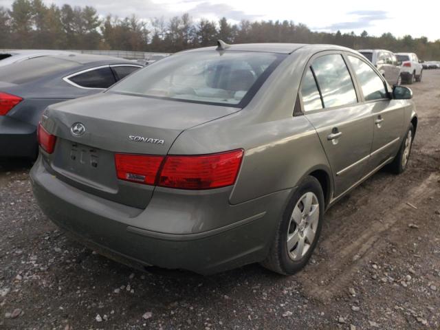 5NPET46C49H493509 - 2009 HYUNDAI SONATA GLS GREEN photo 4