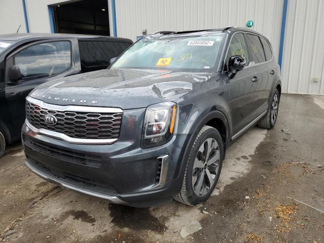 5XYP34HC0MG126810 - 2021 KIA TELLURIDE BLACK photo 2