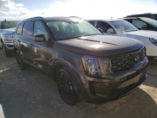 5XYP3DHC4MG172401 - 2021 KIA TELLURIDE GREEN photo 1