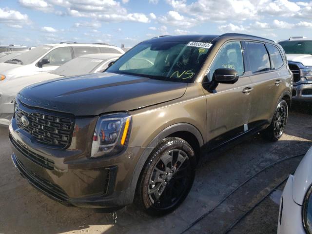 5XYP3DHC4MG172401 - 2021 KIA TELLURIDE GREEN photo 2