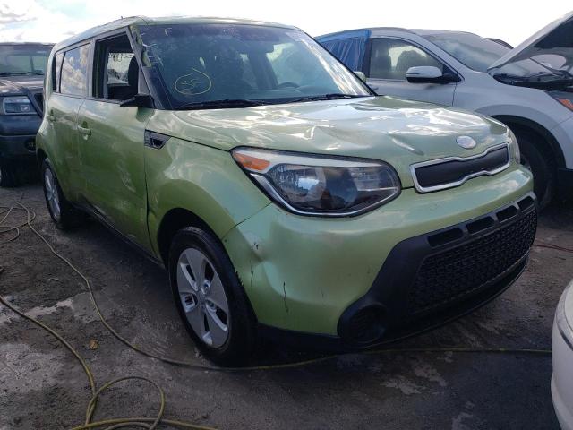 KNDJN2A20E7712220 - 2014 KIA SOUL GREEN photo 1