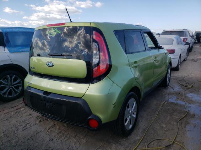 KNDJN2A20E7712220 - 2014 KIA SOUL GREEN photo 4