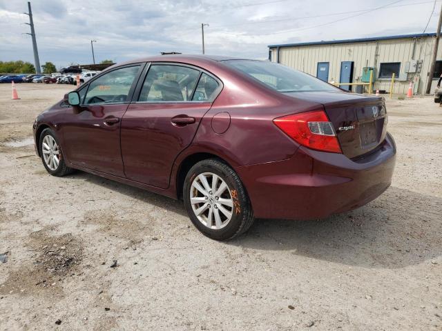 19XFB2F95CE053617 - 2012 HONDA CIVIC EXL Burgund zdjęcie 3
